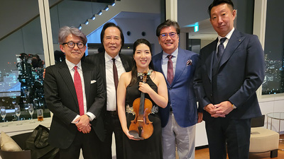 「虎に翼プロジェクト第1号貸与セレモニー ＆ 会田莉汎 サント・セラフィンによる無伴奏発表会」の様子